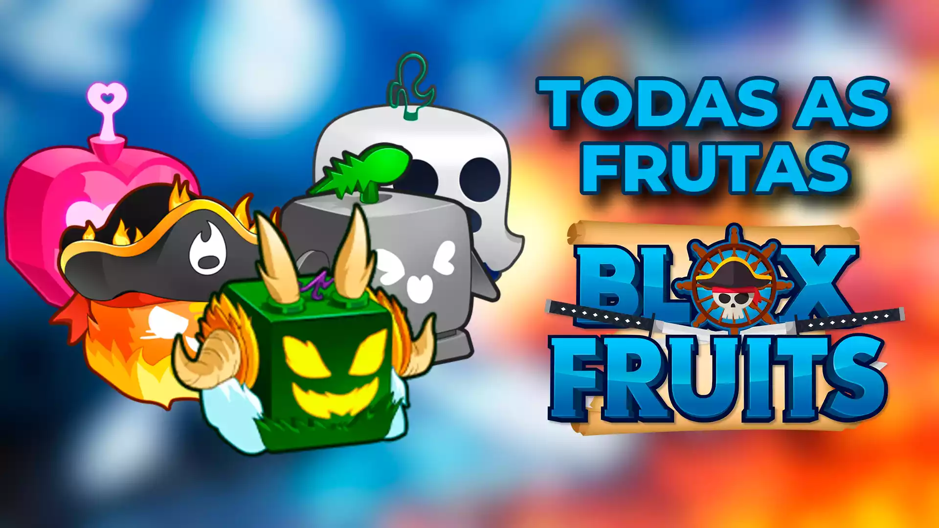 Blox Fruits: Localização das frutas no Primeiro Mar - PS Verso