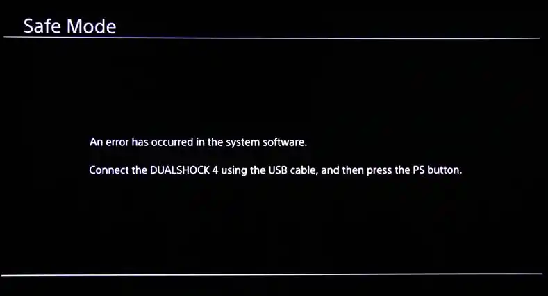 ps4 tela modo segurança ps4 tela modo segurança