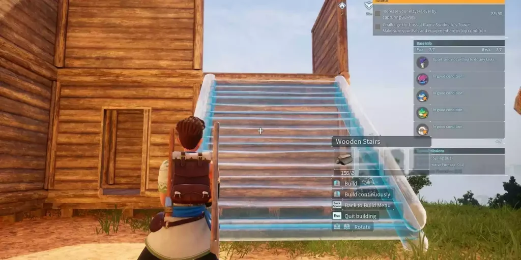 Como construir e colocar escadas no Palworld