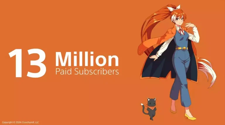 Crunchyroll registra mais de 13 milhões de assinantes