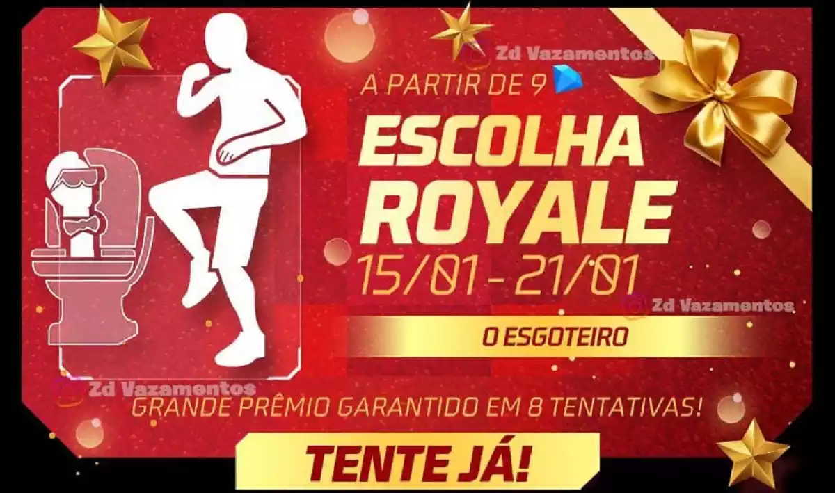 Escolha Royale Free Fire Emote O Esgoteiro