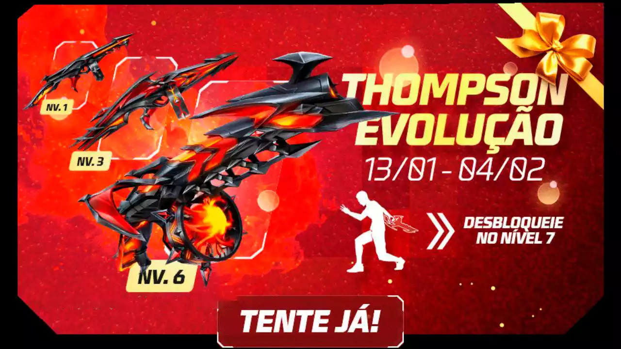 Escolha Royale Free Fire Thompson Evolutiva