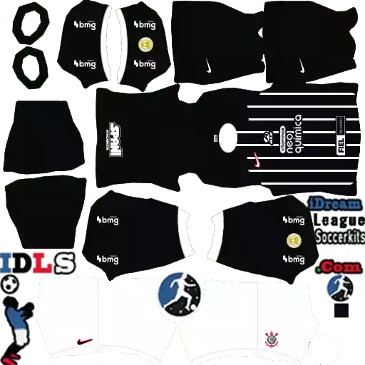 Kits do Corinthians para Dream League Soccer 2024 Uniforme Reserva