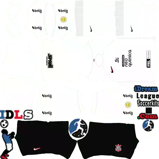 Kits do Corinthians para Dream League Soccer 2024 Uniforme Titular