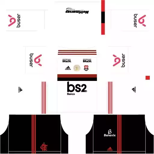 Kits do Flamengo para Dream League Soccer 2019 Uniforme reserva