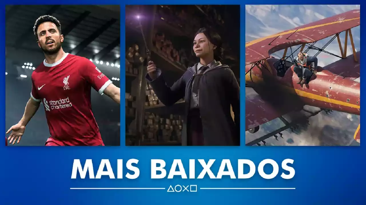 PS Store Jogos mais baixados 2023