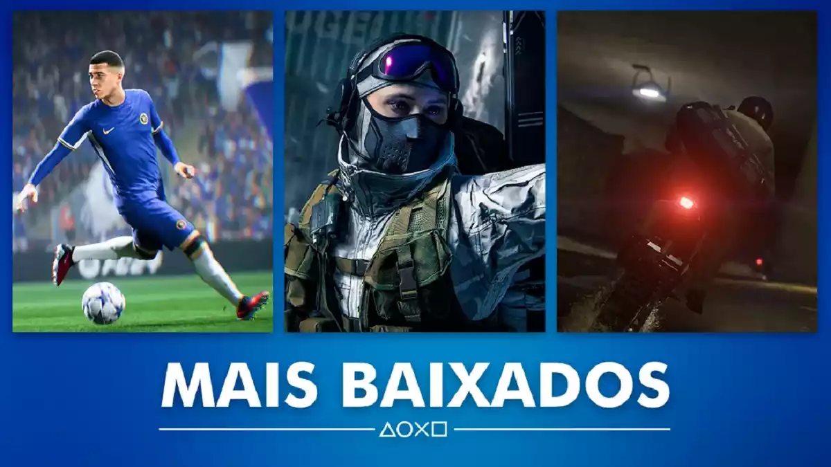 PS Store Jogos mais baixados do mês de dezembro 2023