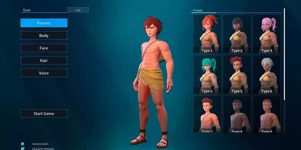Palworld Posso mudar a aparência do personagem
