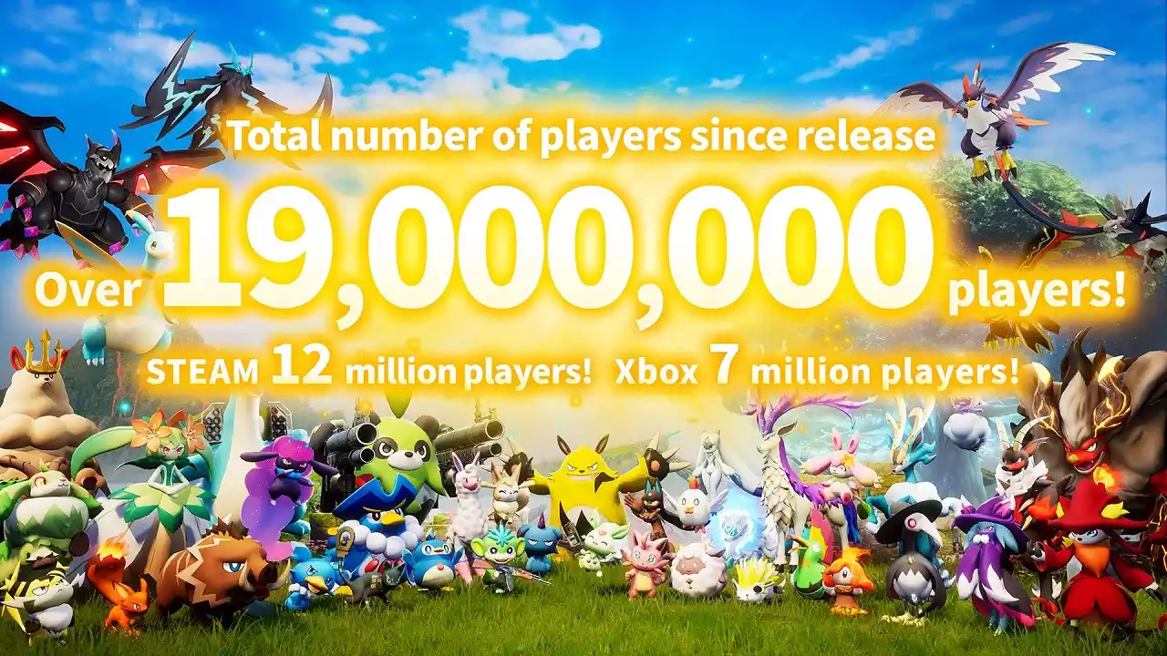 Palworld já foi jogador por 19 milhões de jogadores