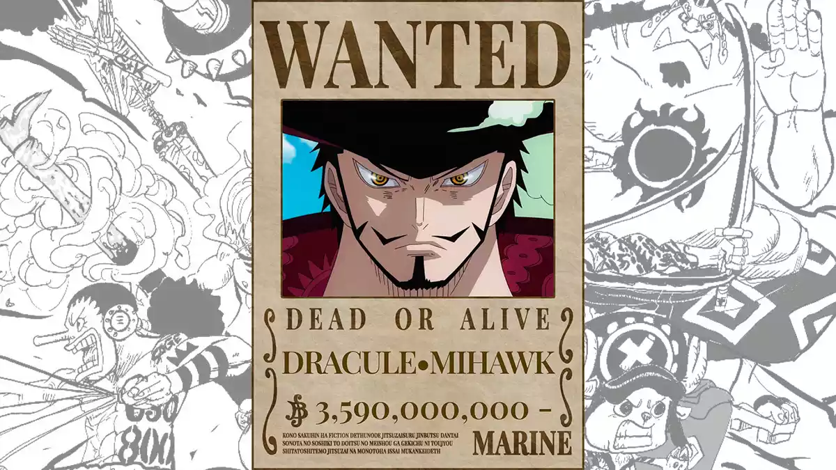 Recompensa One Piece Dracule Mihawk