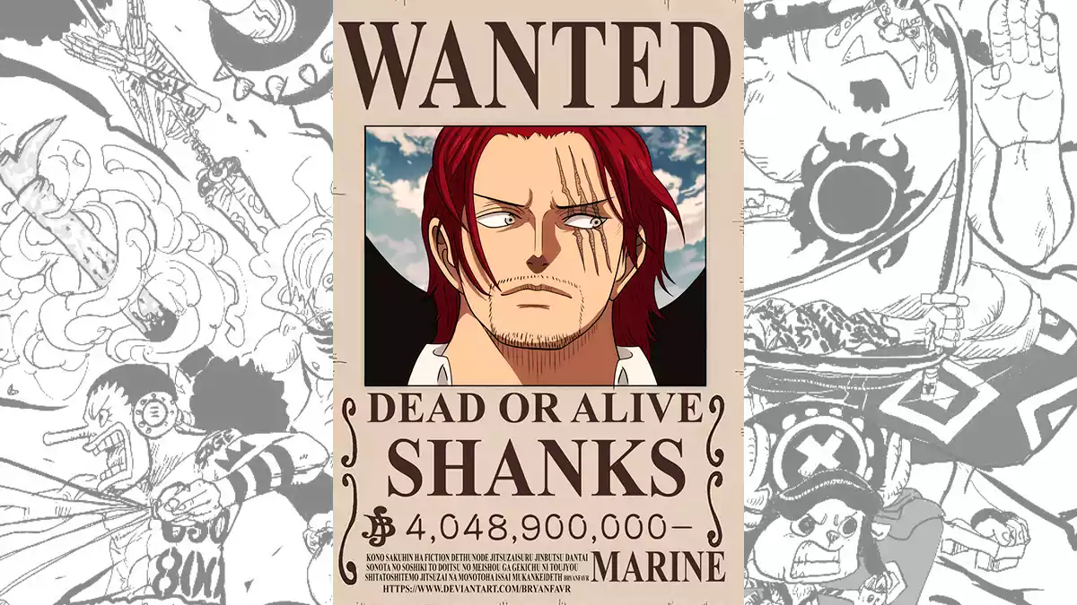 Recompensa One Piece Shanks