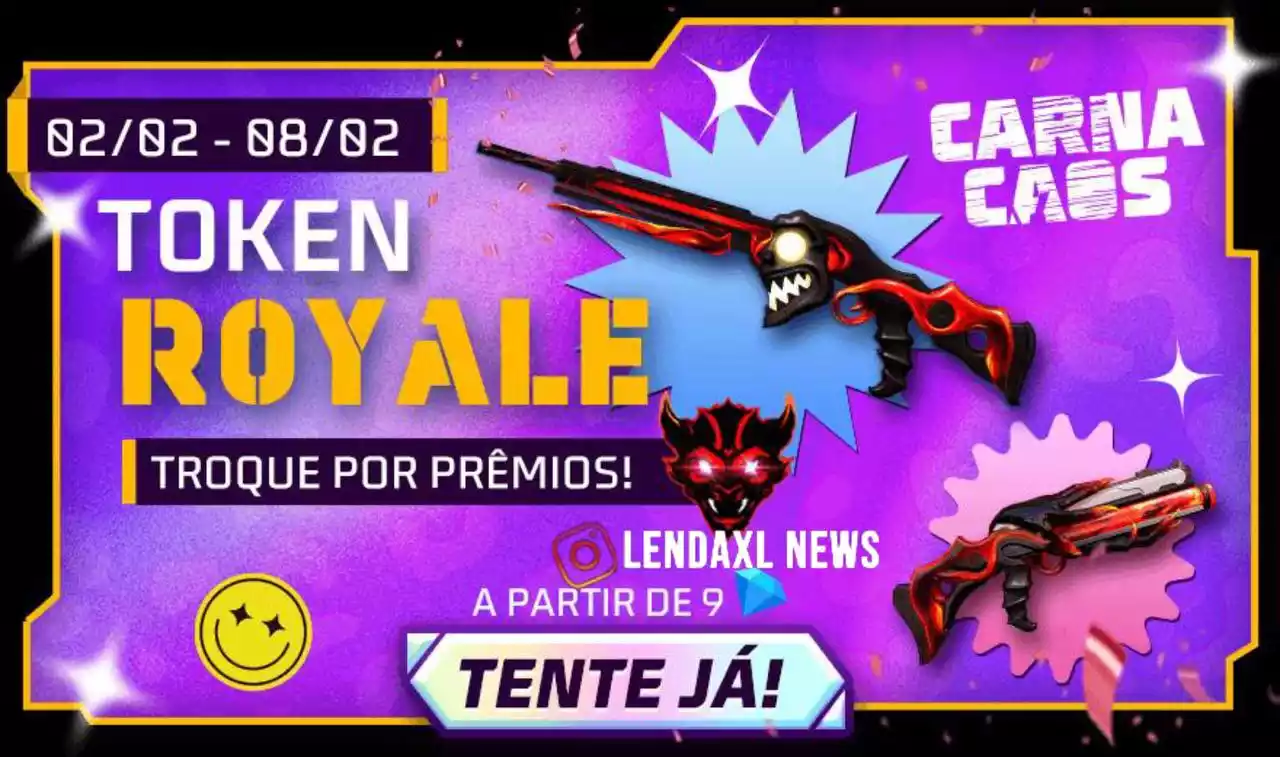 Token Royale Free Fire Bisão Pesadelo Inferior