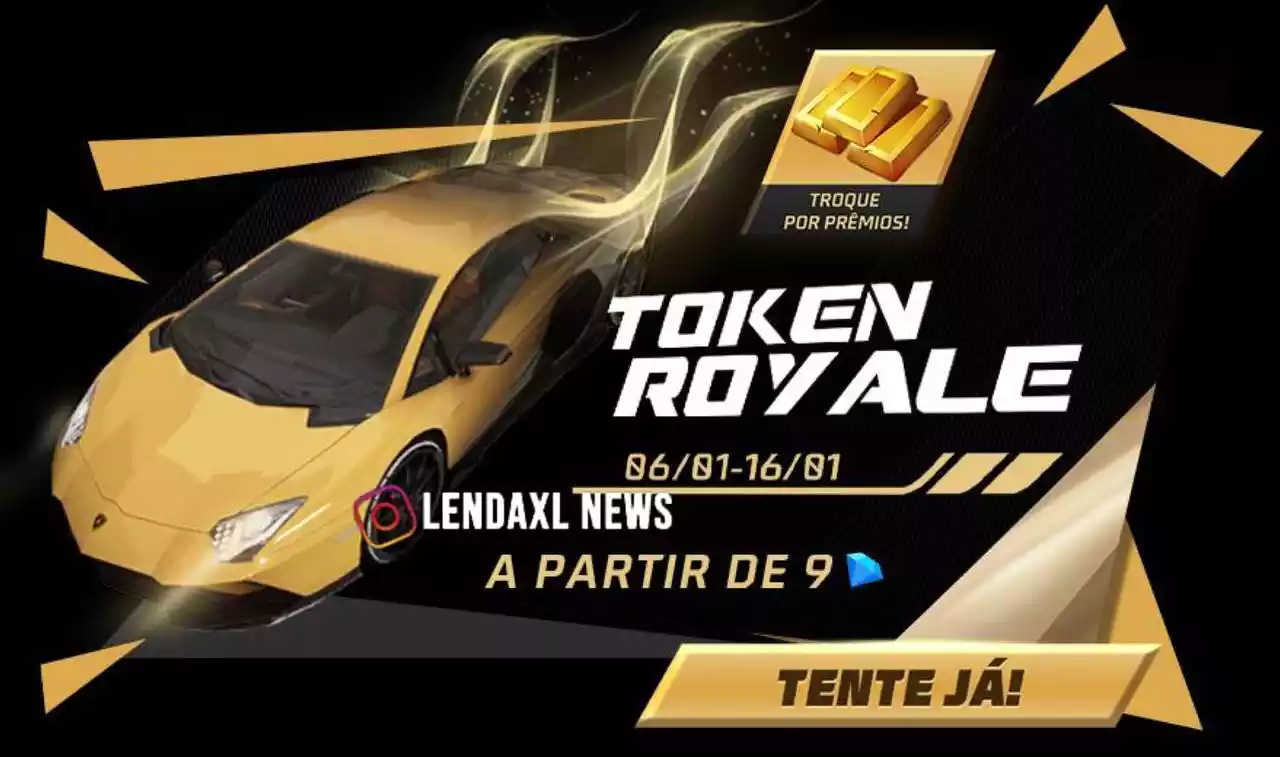 Token Royale Free Fire Lamborghini Aventador