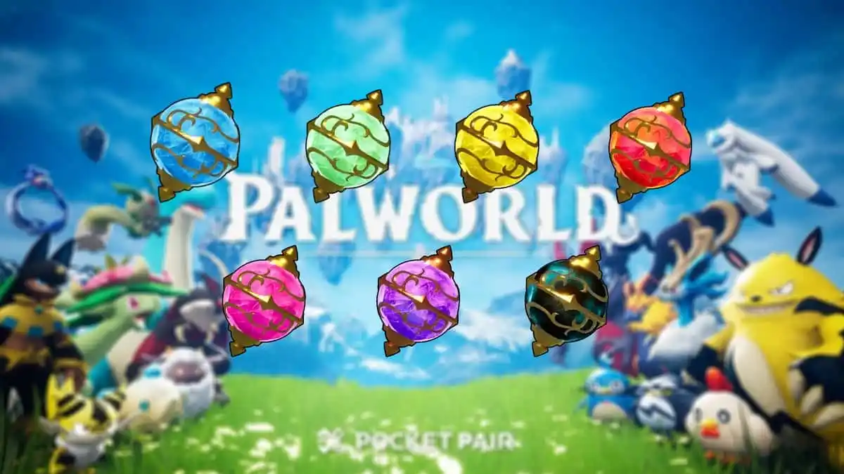 palworld todas esferas de pal palworld todas esferas de pal