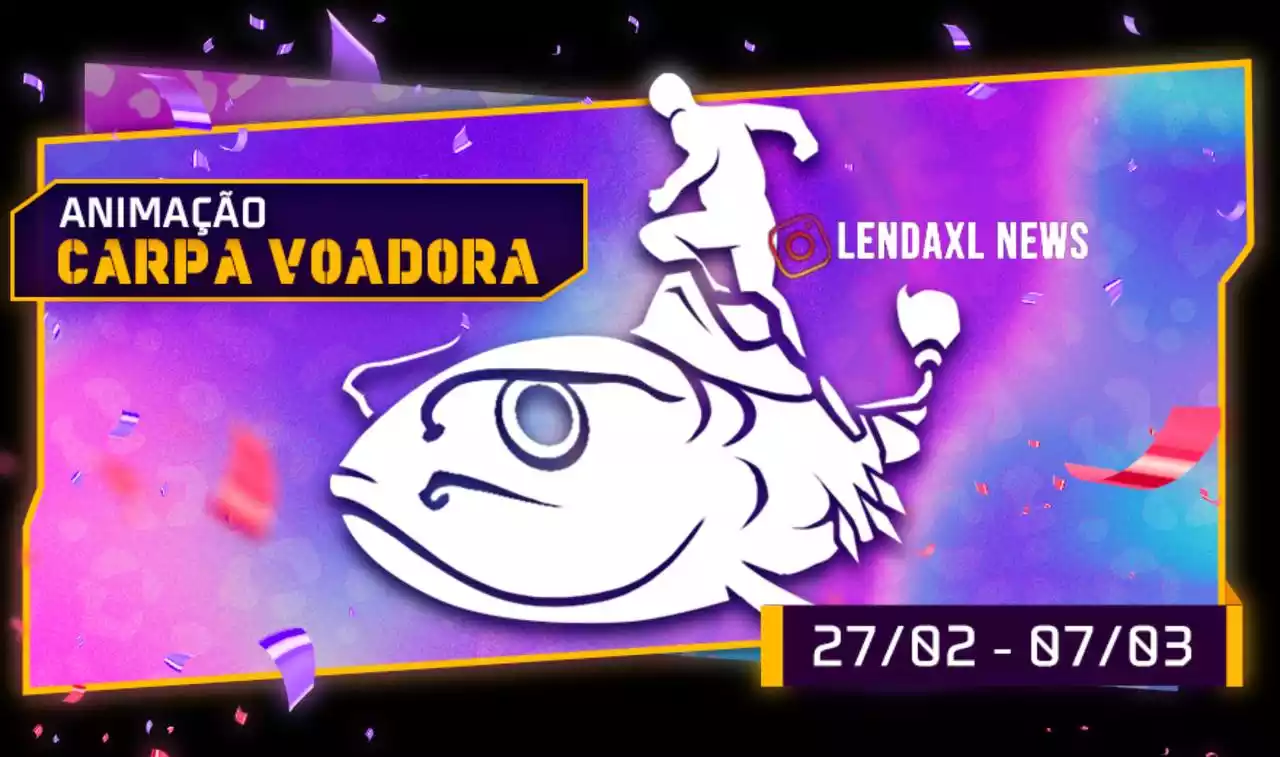 Escolha Royale Free Fire Animação Carpa Voadora