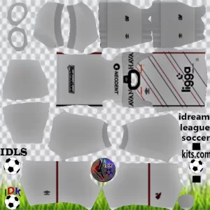 Kits Atualizados do Athletico Paranaense para Dream League Soccer 2024 Uniforme Reserva