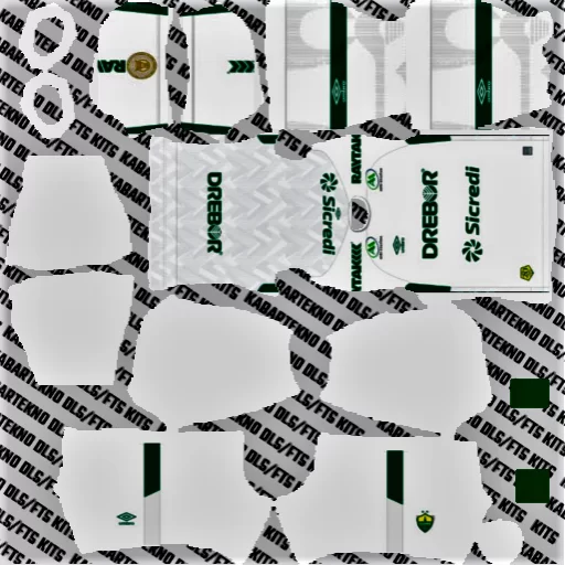 Kits Atualizados do Cuiabá para Dream League Soccer 2024 Uniforme Reserva