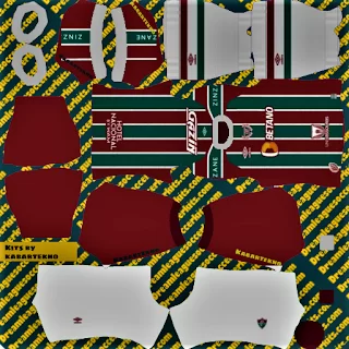 Kits Atualizados do Fluminense para Dream League Soccer 2024 Uniforme Titular