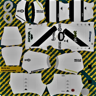 Kits Atualizados do Vasco para Dream League Soccer 2024 Uniforme Reserva