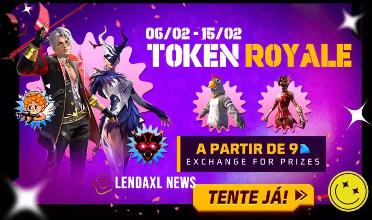 Token Royale Free Fire Conjunto Conde Luís