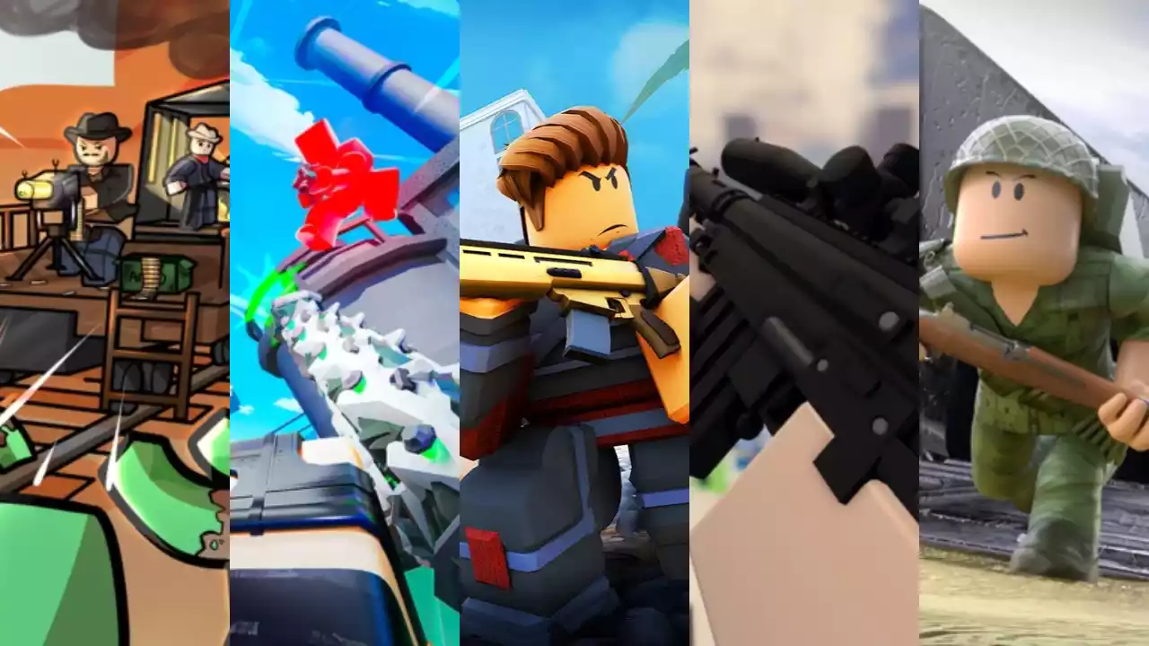 melhores jogos de tiro do roblox