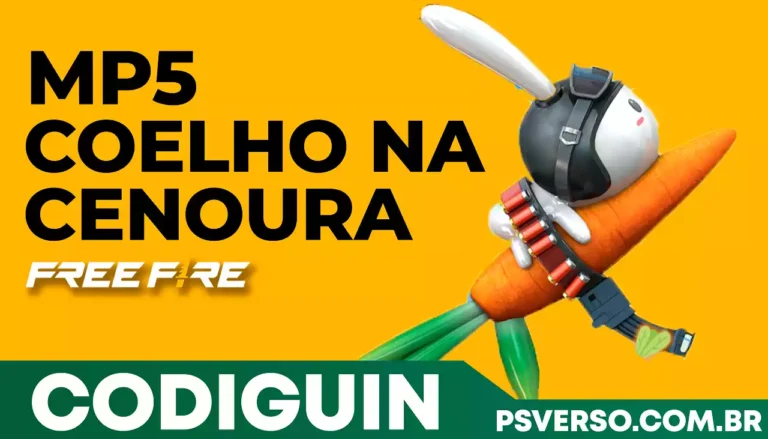 CODIGUIN FF Código MP5 Coelho na Cenoura ativo de Páscoa