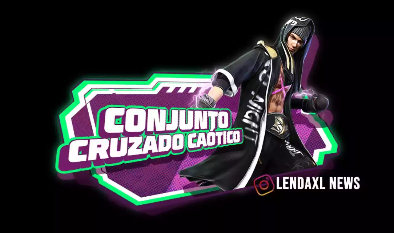 Escolha Royale Free Fire Conjunto Cruzado Caótico