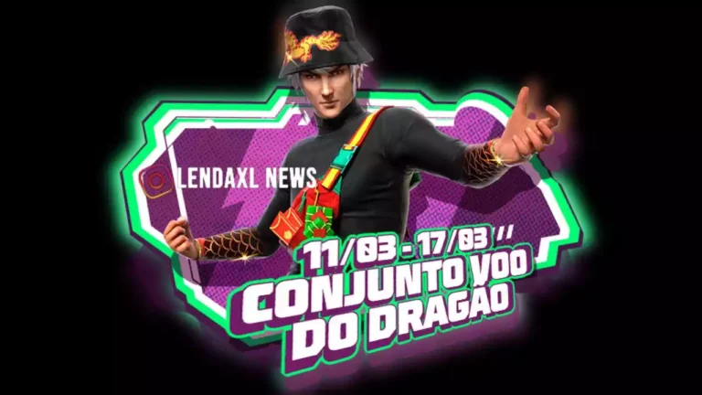 Escolha Royale Free Fire Conjunto Voo do Dragão