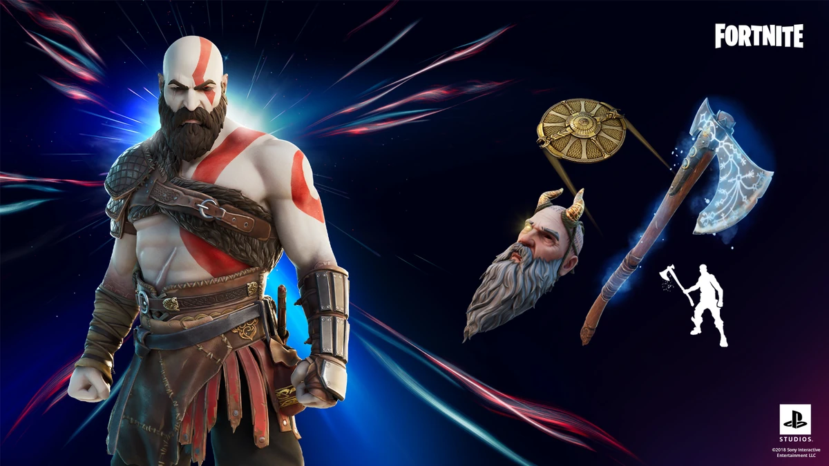 Pacote Kratos Fortnite