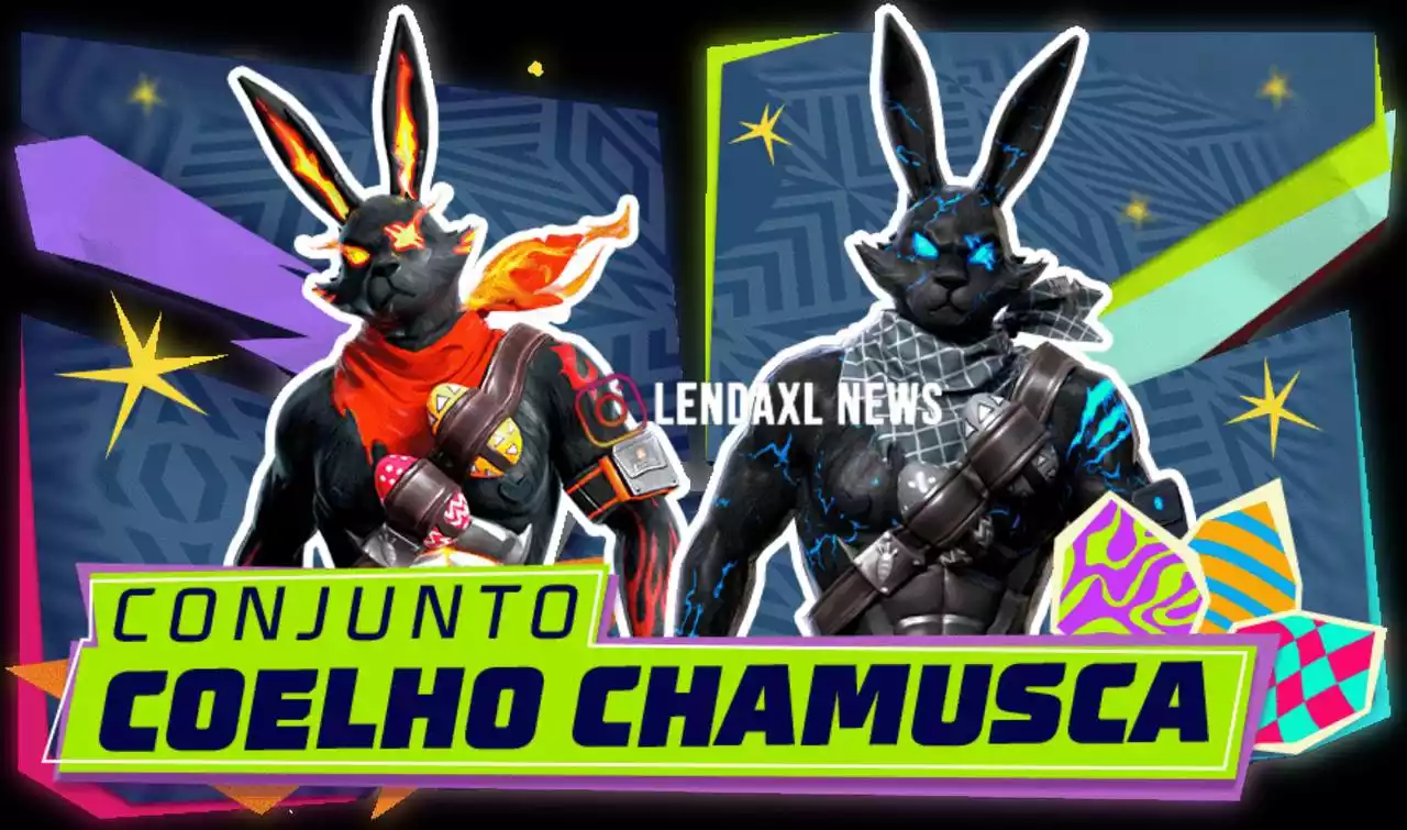 Token Royale Free Fire Conjunto Coelho Chamusca