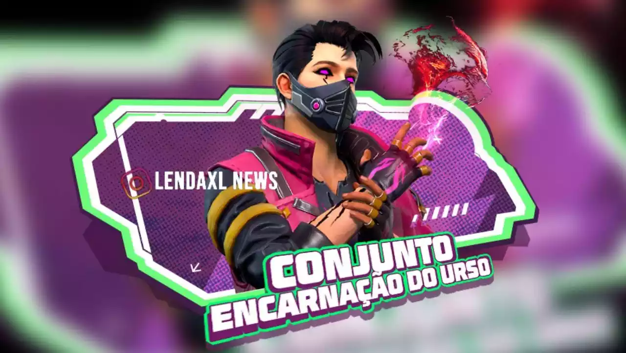 Token Royale Free Fire Conjunto Encarnação do Urso
