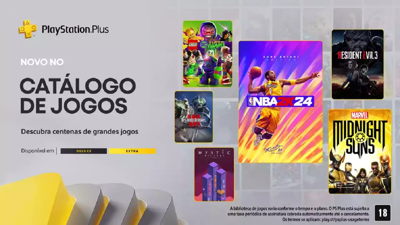 ps plus extra deluxe Março 2024 catalogo de jogos