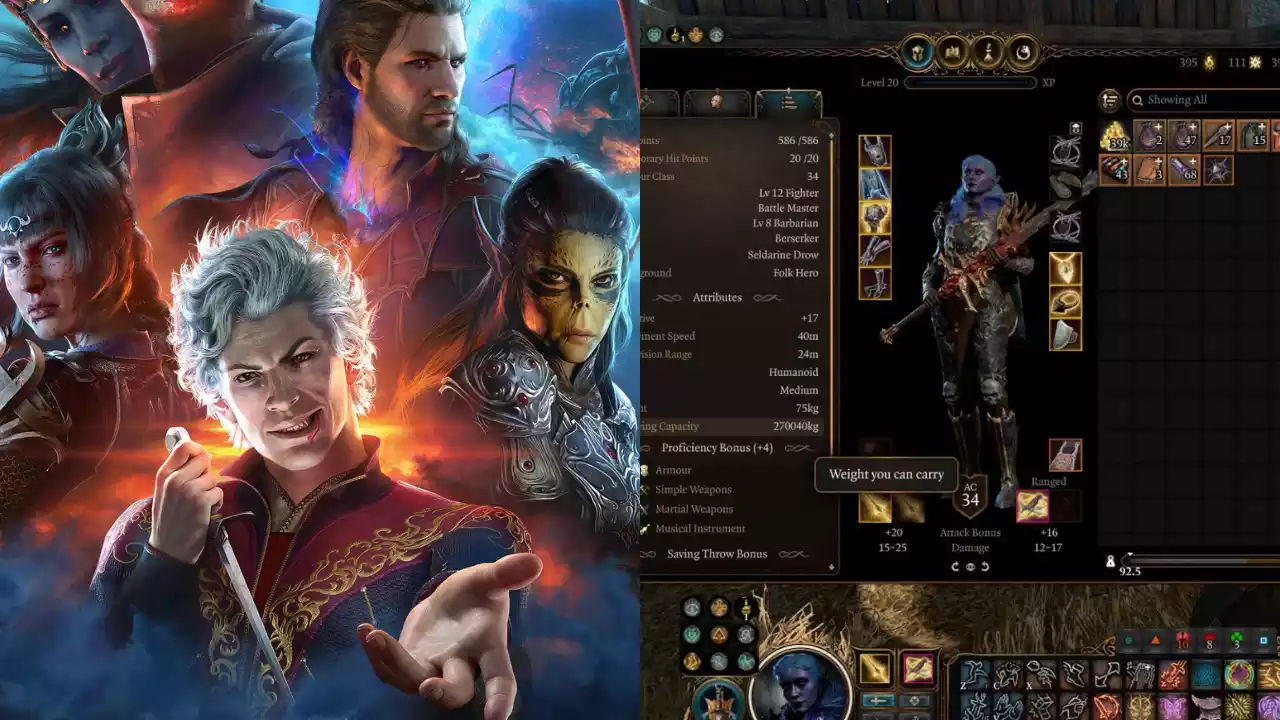 Baldur's Gate 3 Como aumentar a capacidade de peso do estoque