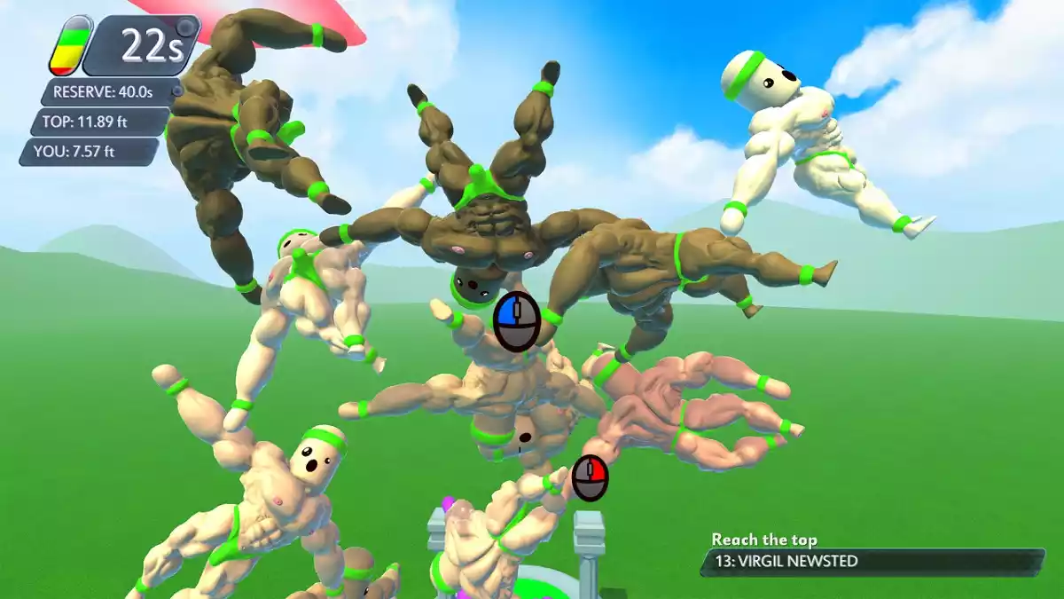 Mount Your Friends 3D A Hard Man Is Good To Climb jogos bizarros estranhos