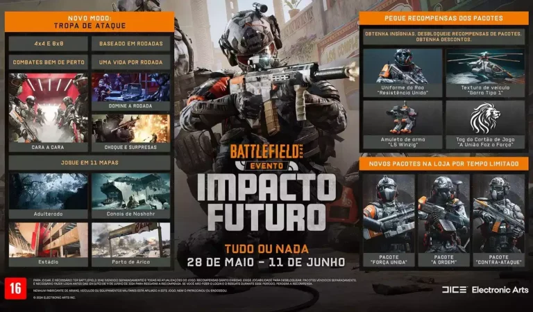 Battlefield 2042 ganhará evento Impacto Futuro em 28 de maio; Confira o trailer