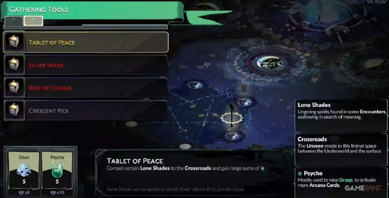 Hades 2 Como compelir as Sombras (Tábua da Paz)