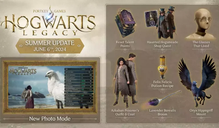 Nova atualização de Hogwarts Legacy trará Modo Foto, novas Skins, itens e mais