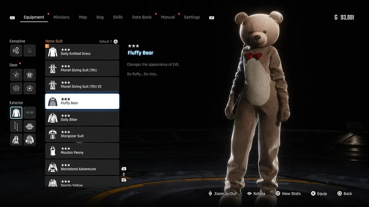 Stellar Blade outfit Fluffy Bear