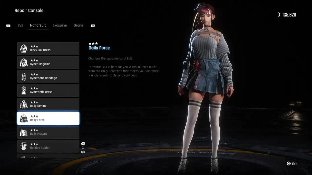 Stellar Blade outfit location Daily Force 2