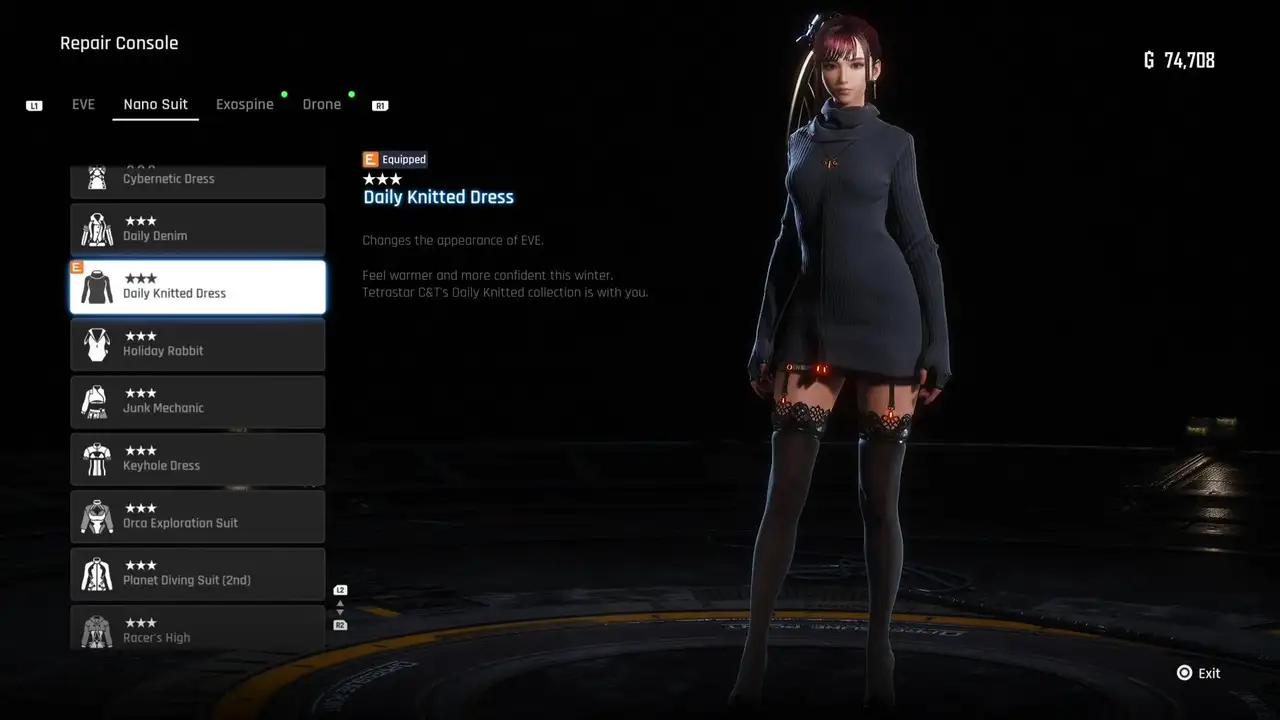 Stellar Blade outfit location Daily Knitted Dress 2