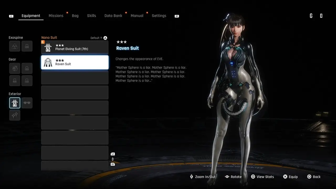 Stellar Blade outfit location Raven Suit