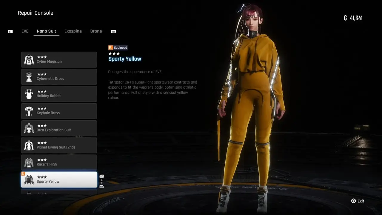 Stellar Blade outfit location Sporty Yellow 2