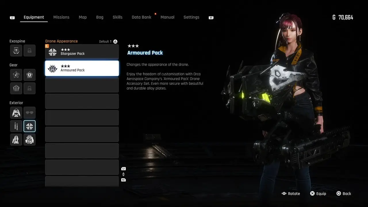 Stellar Blade outfit location drone Armoured Pack 2