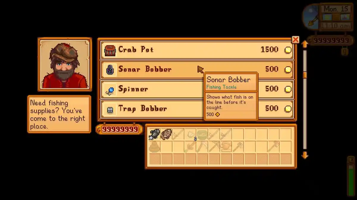 comprando boia sonar stardew valey loja comprando boia sonar stardew valey loja
