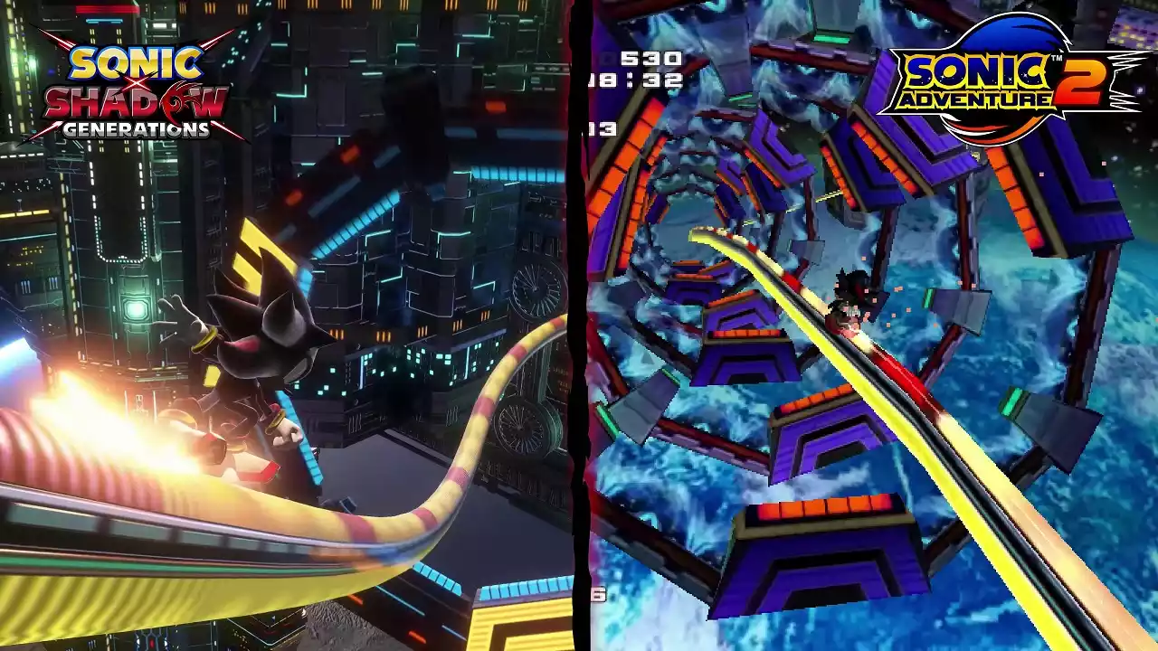 Confira o trailer do Sonic X Shadow Generations comparando as versões de 2001 e 2024