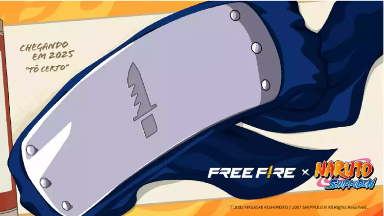 Free Fire X NARUTO SHIPPUDEN Colaboração é anunciado com início em 2025