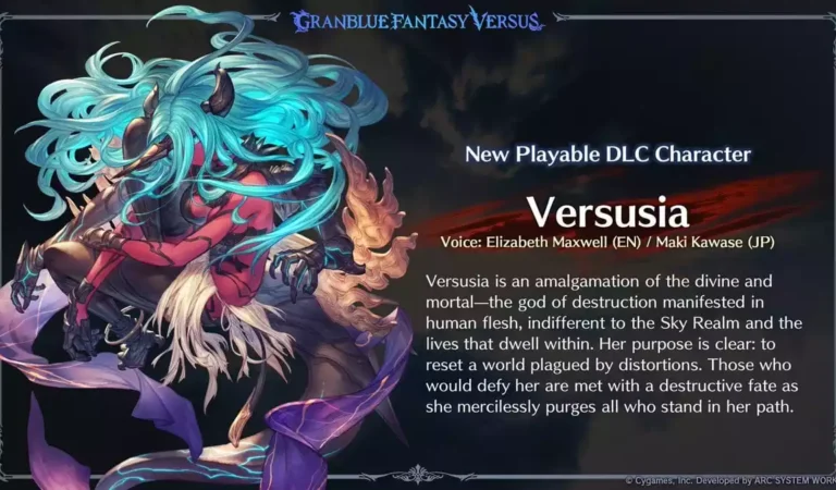 Granblue Fantasy Versus: Rising anuncia a personagem DLC Versusia; Novo Versus Rank