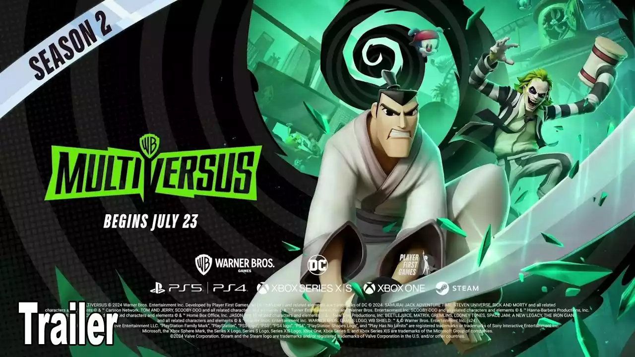 MultiVersus anuncia Samurai Jack e Beetlejuice para Temporada 2