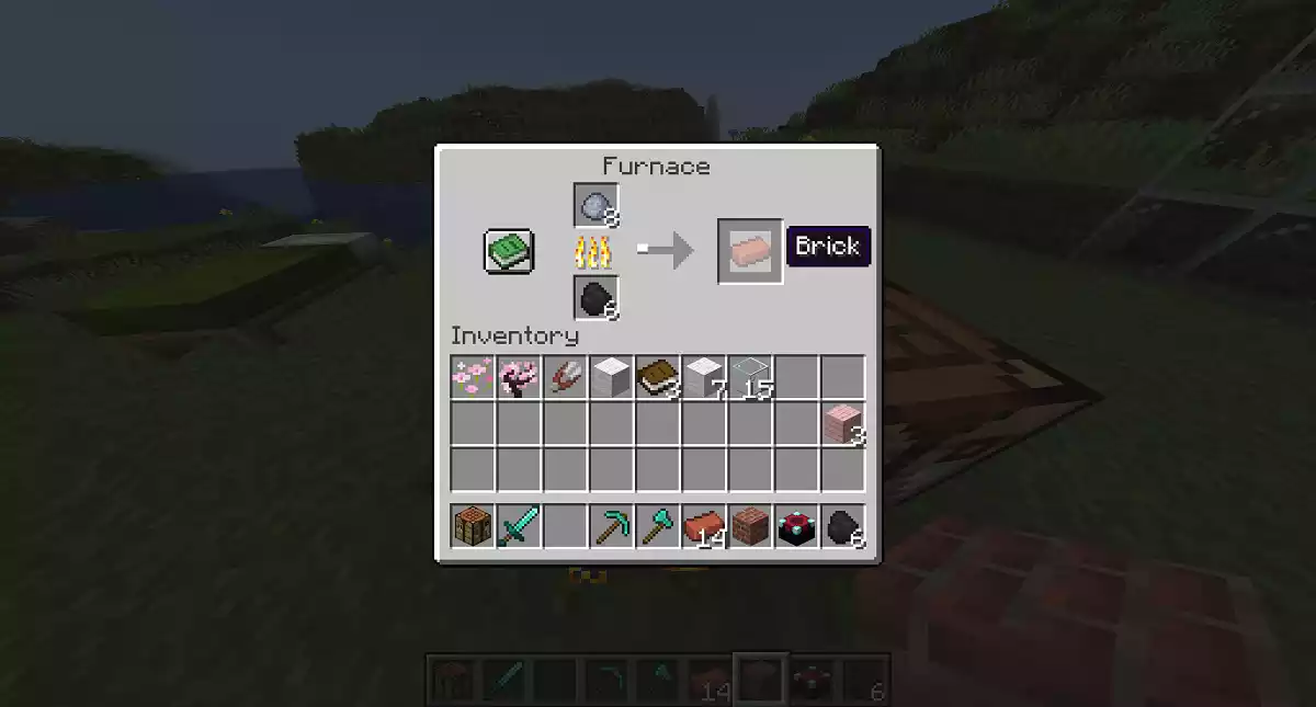 Receita de tijolo minecraft