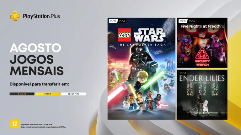Sony revela jogos da PS Plus Essential de Agosto 2024